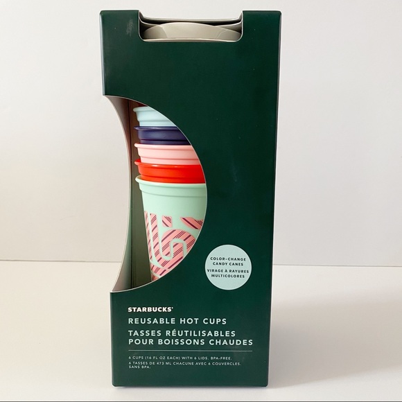 Starbucks Other - Starbucks Holiday Reusable Hot Cups With Lids